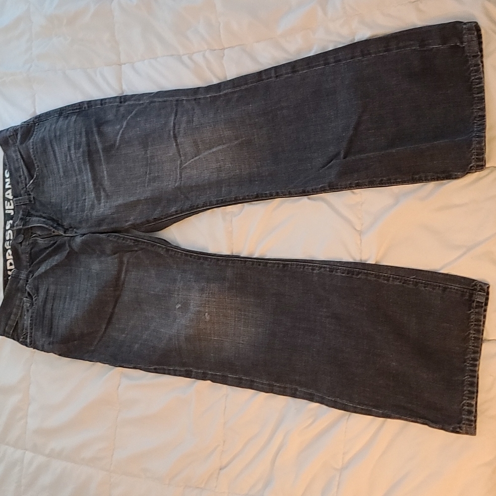 Express Jeans slim fit low rise boot cut denim jeans 32W/30L